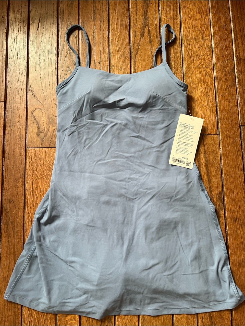Lululemon Washed Denim Blue Align Dress Athletic Dress Size 6 NWT - Picture 2 of 9